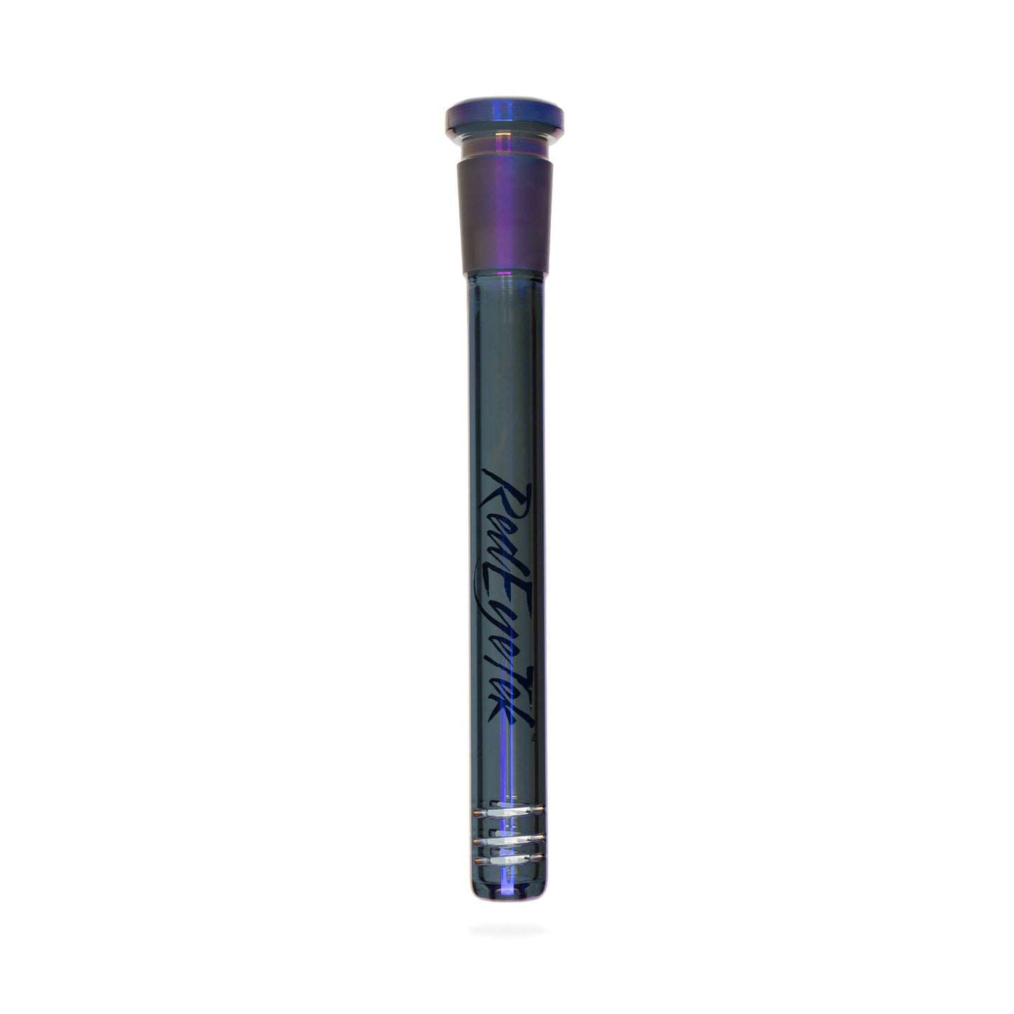 RED EYE TEK® 19" 7mm Thick Metallic Terminator Finish Revolution Dual Chamber Bell Base Water Pipe