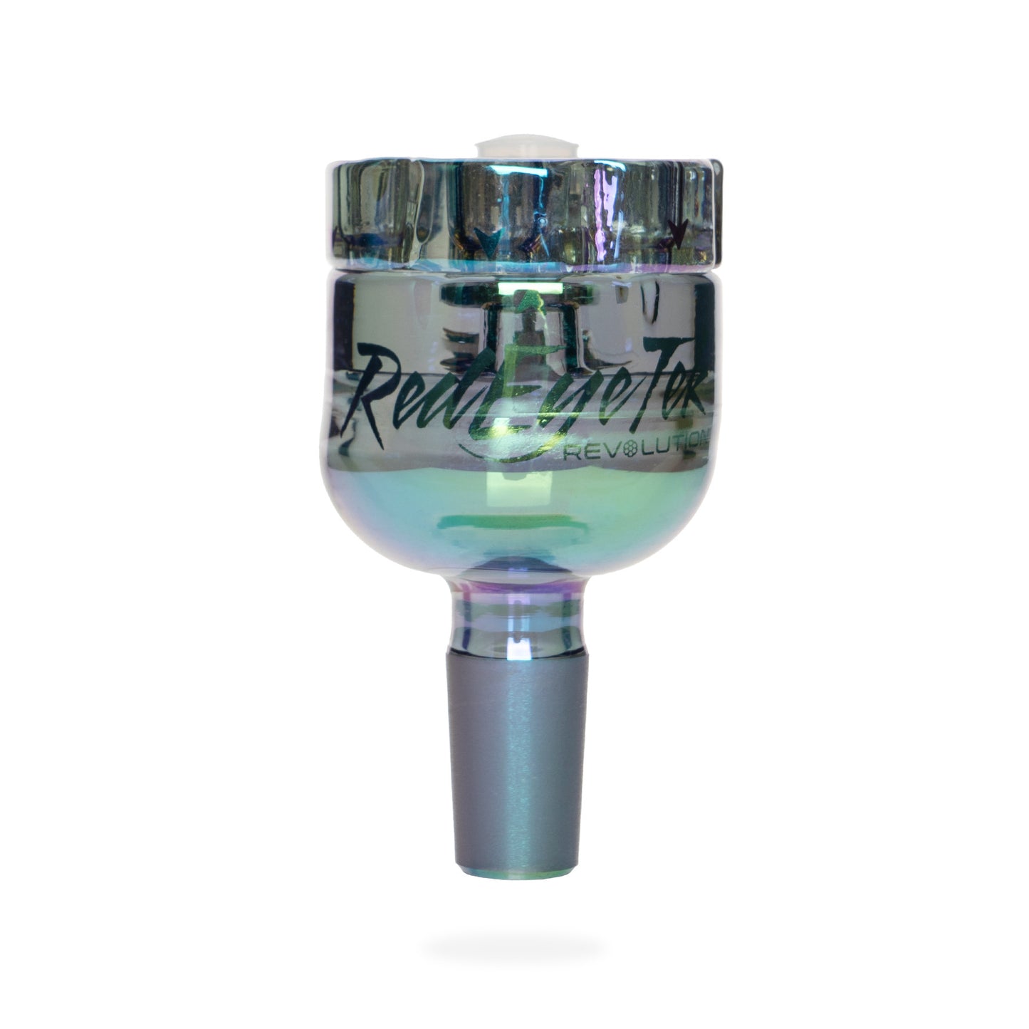 RED EYE TEK® 19" 7mm Thick Metallic Terminator Finish Revolution Dual Chamber Bell Base Water Pipe