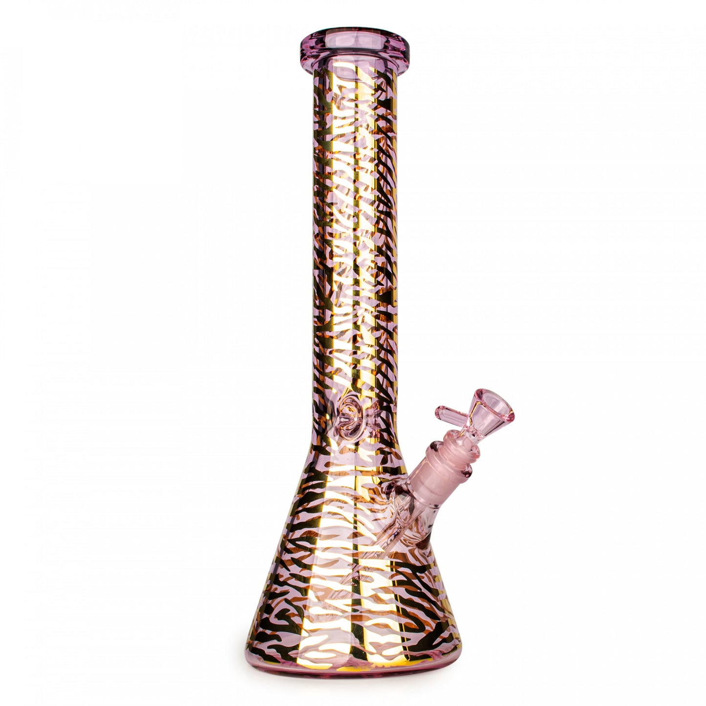 RED EYE GLASS® 15" Tiger Print Beaker Base Water Pipe