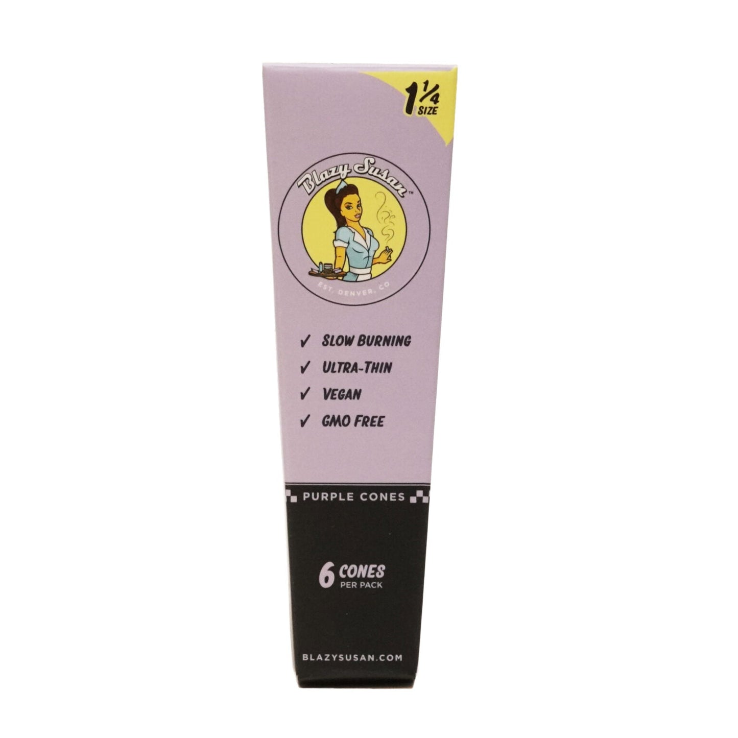 Blazy Susan 1¼ Pre-Rolled Cones 6PK - Purple