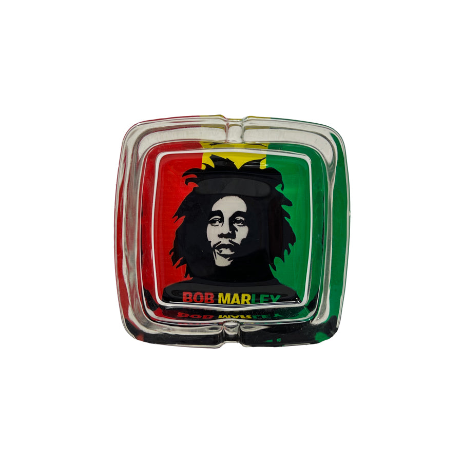 Bob Marley Square Glass Ashtrays