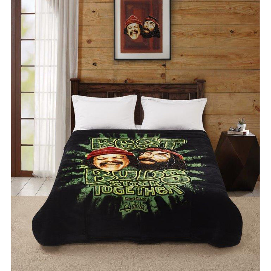 Cheech and Chong Faux Fur Blanket
