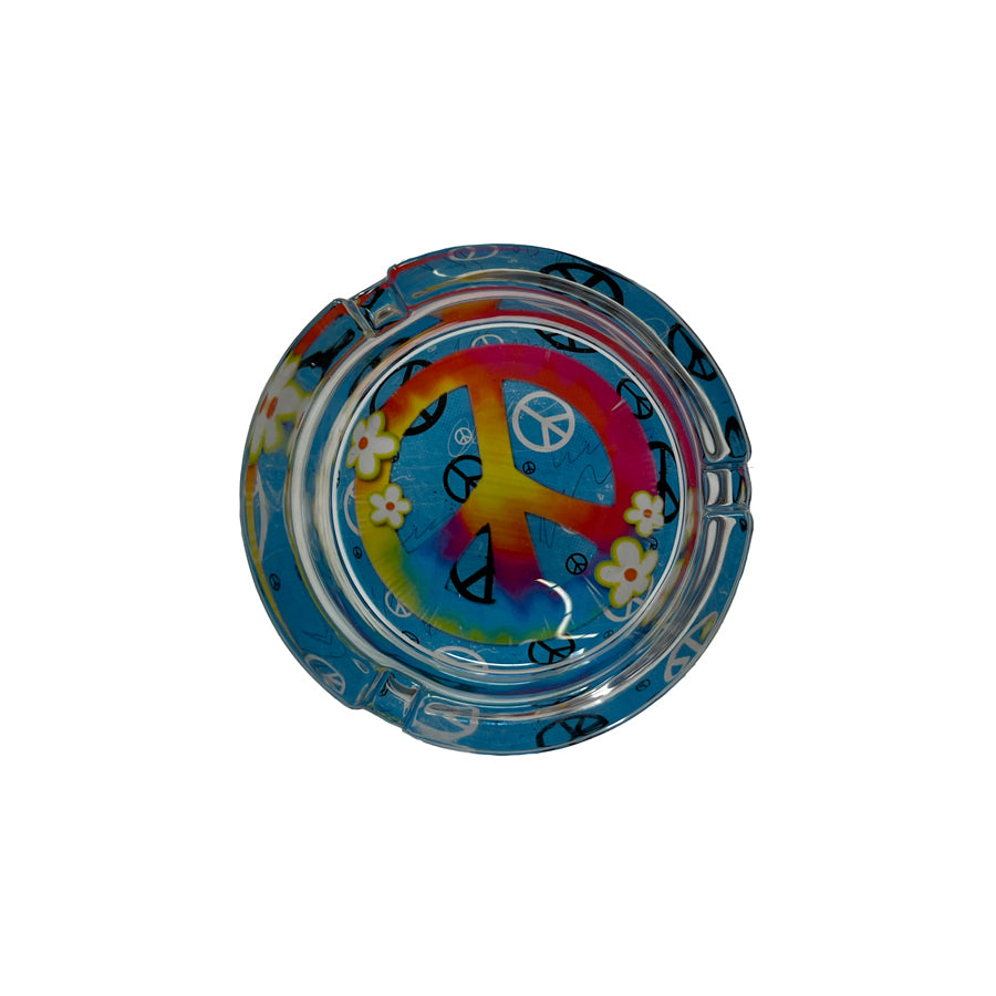 Peace Circle Glass Ashtrays