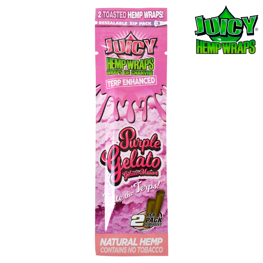 Juicy Terp Enhanced Hemp Wraps – Purple Gelato
