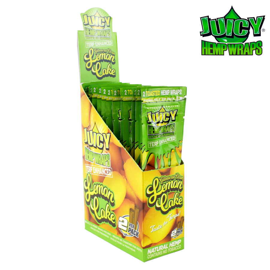 Juicy Terp Enhanced Hemp Wraps – Lemon Cake