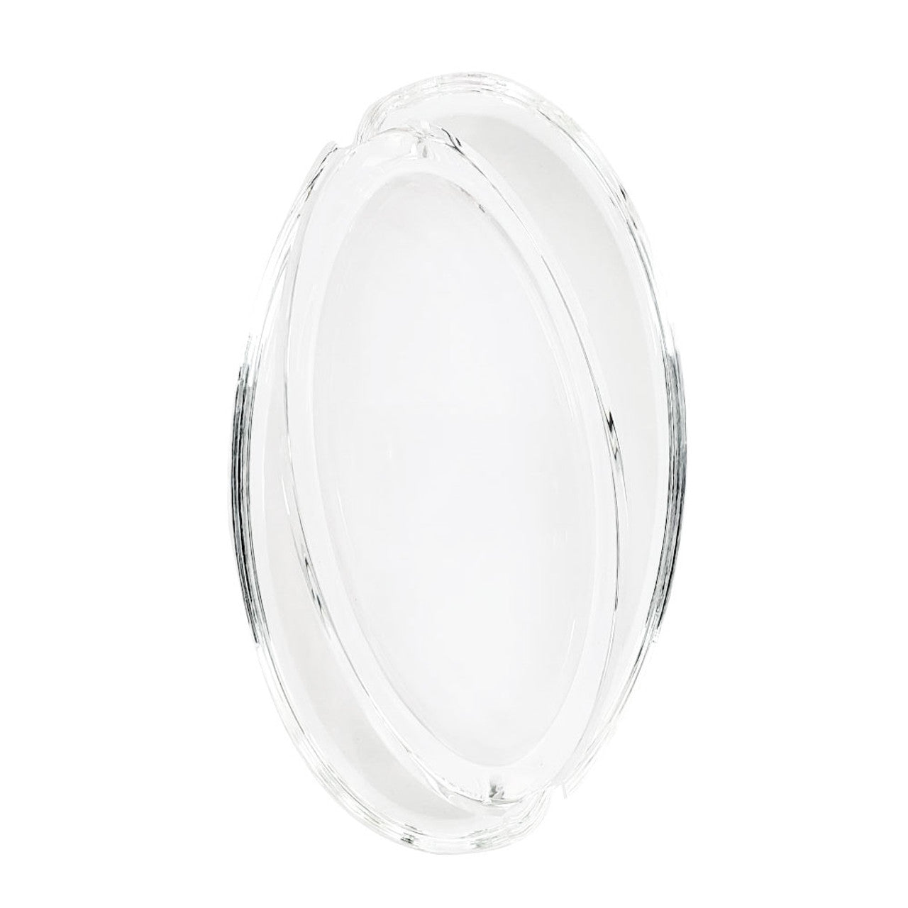 Glass Crystal Ashtray Oval Slant