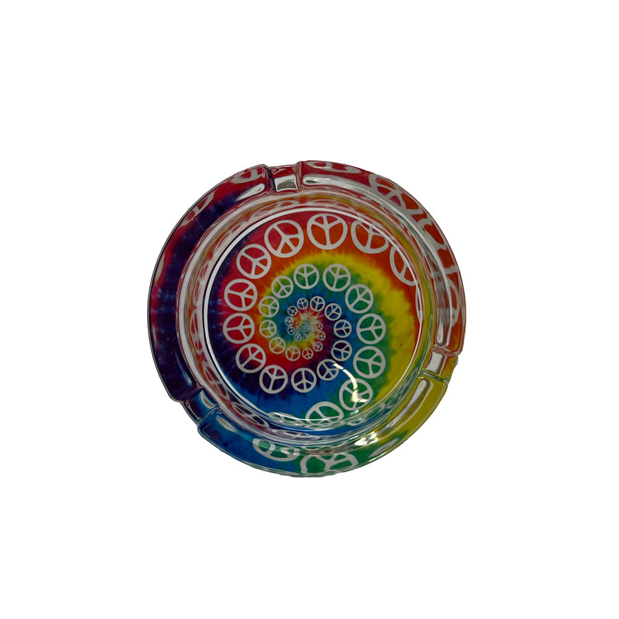 Peace Circle Glass Ashtrays