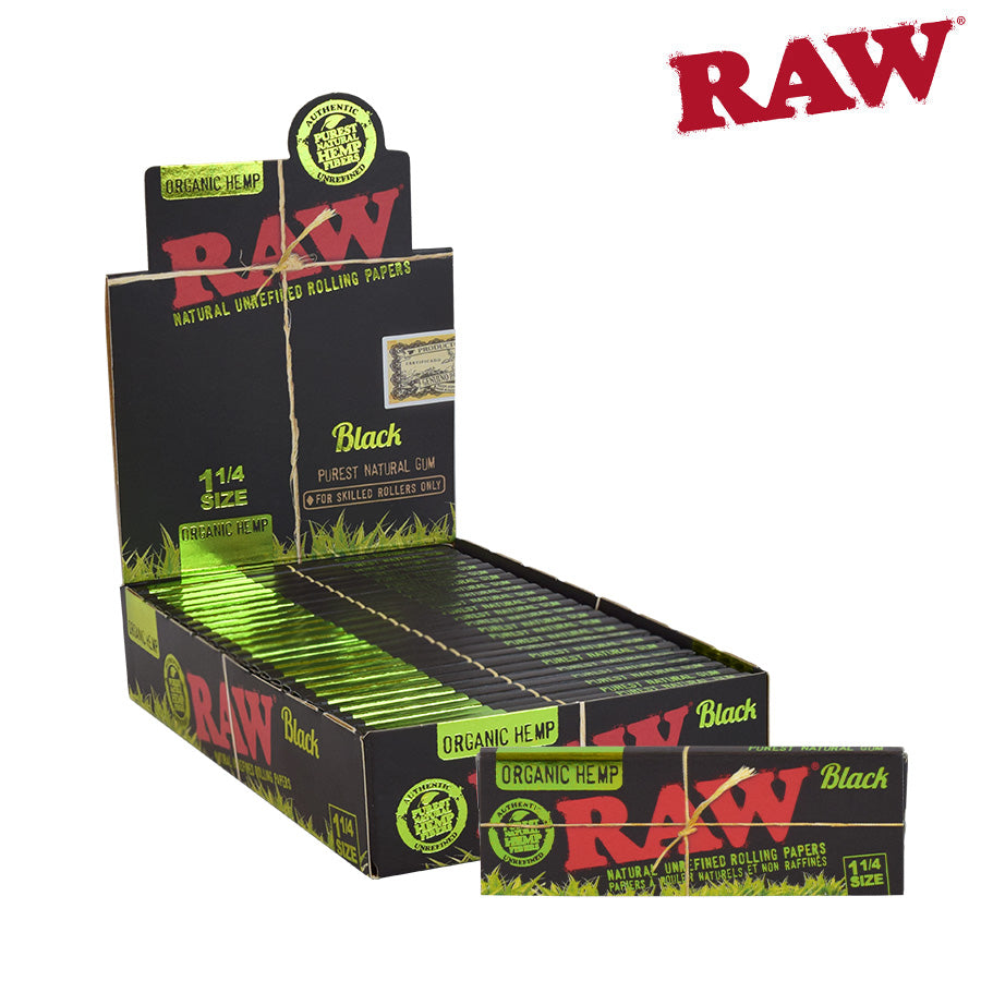 RAW Black Organic Hemp 1¼