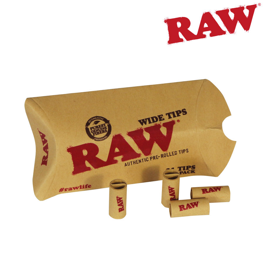RAW Wide Pre-Rolled Tips
