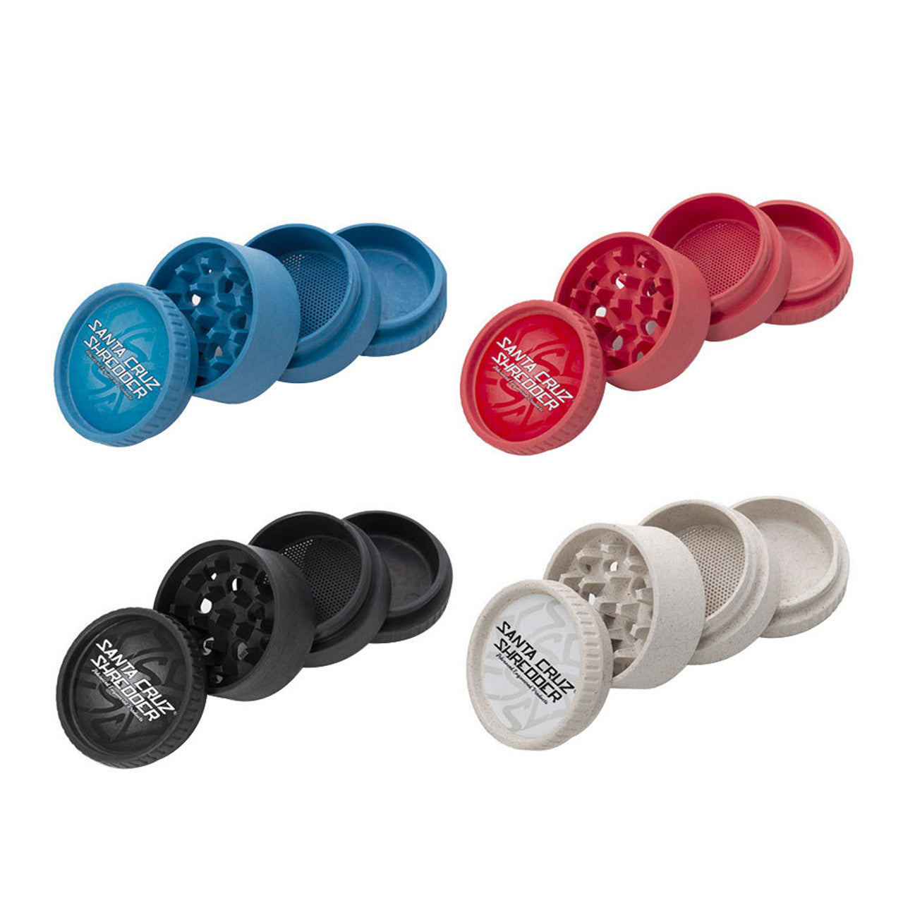 Santa Cruz Shredder Hemp Grinders - 4 Piece