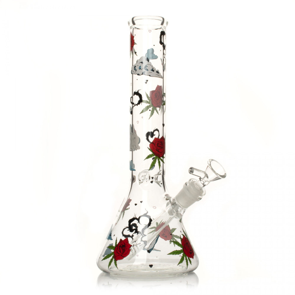 RED EYE GLASS® 12" Rose & Weed