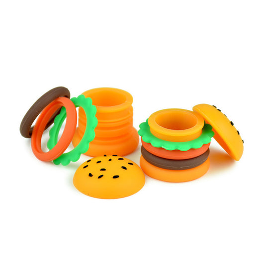 Silicone Hamburger Dab Container