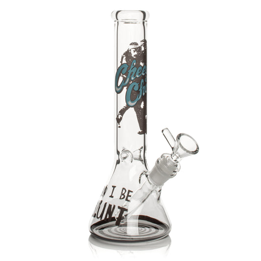 CHEECH & CHONG® GLASS 10" Can I Be Blunt Beaker Base Water Pipe