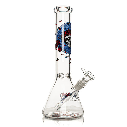 GEAR PREMIUM®GRATEFUL DEAD 13” 7mm Thick Bertha Beaker Base Water Pipe