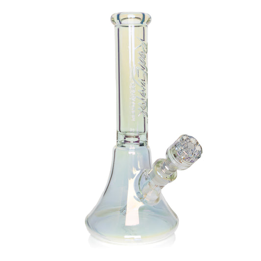 RED EYE TEK® 14" 7mm Thick Metallic Terminator Finish Revolution Bell Base Water Pipe