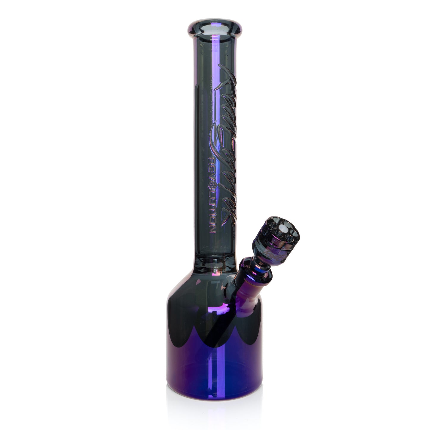 RED EYE TEK® 17" 7mm Thick Metallic Terminator Finish Revolution Canteen Base Water Pipe