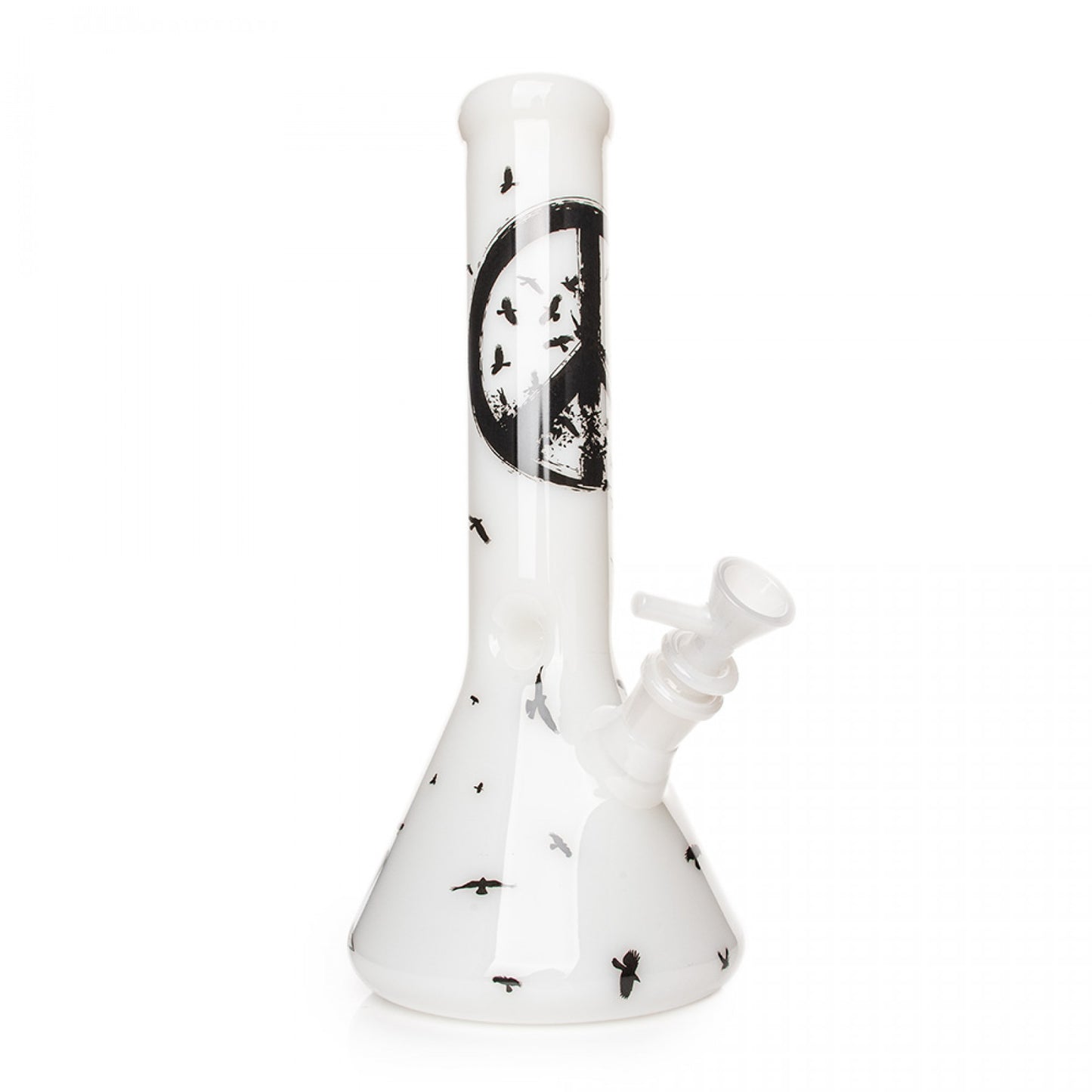 RED EYE GLASS® 12" Crow Beaker Base Water Pipe