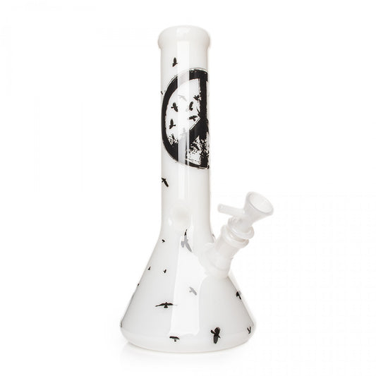 RED EYE GLASS® 12" Crow Beaker Base Water Pipe