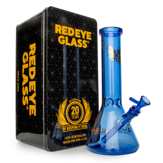 RED EYE GLASS® 12" 20th Anniversary Beaker Base Water Pipe