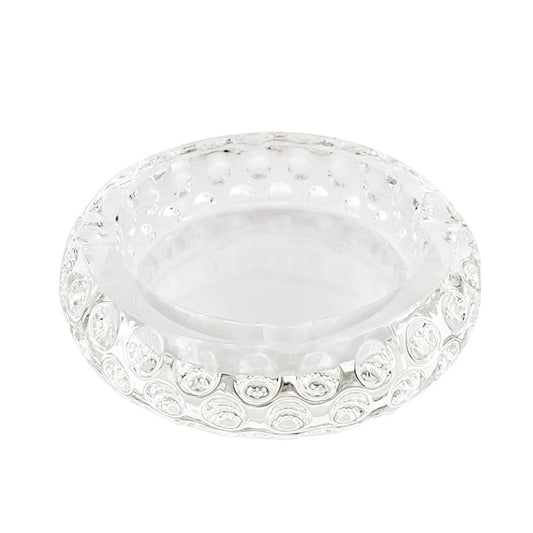 Glass Crystal Ashtray Round Concave