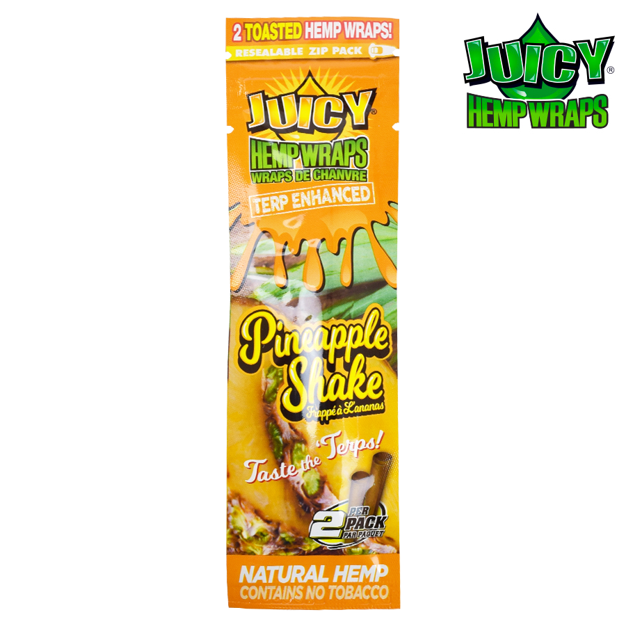 Juicy Terp Enhanced Hemp Wraps – Pineapple Shake