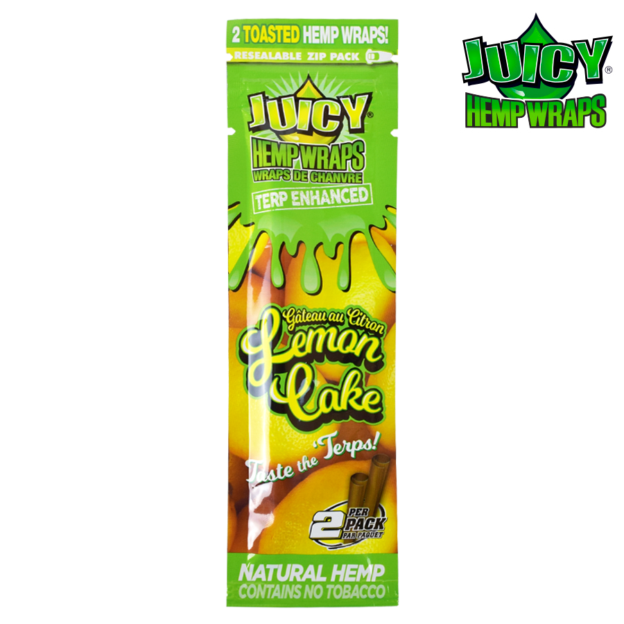 Juicy Terp Enhanced Hemp Wraps – Lemon Cake