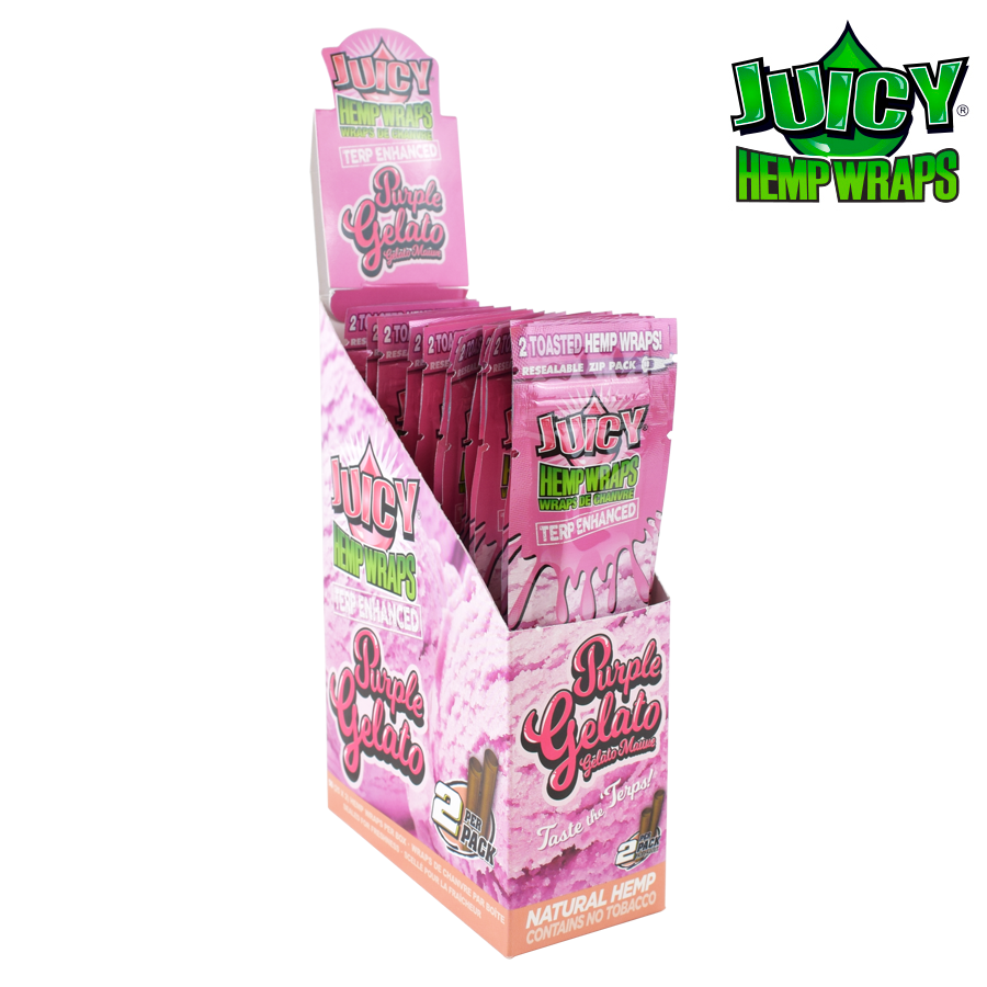 Juicy Terp Enhanced Hemp Wraps – Purple Gelato