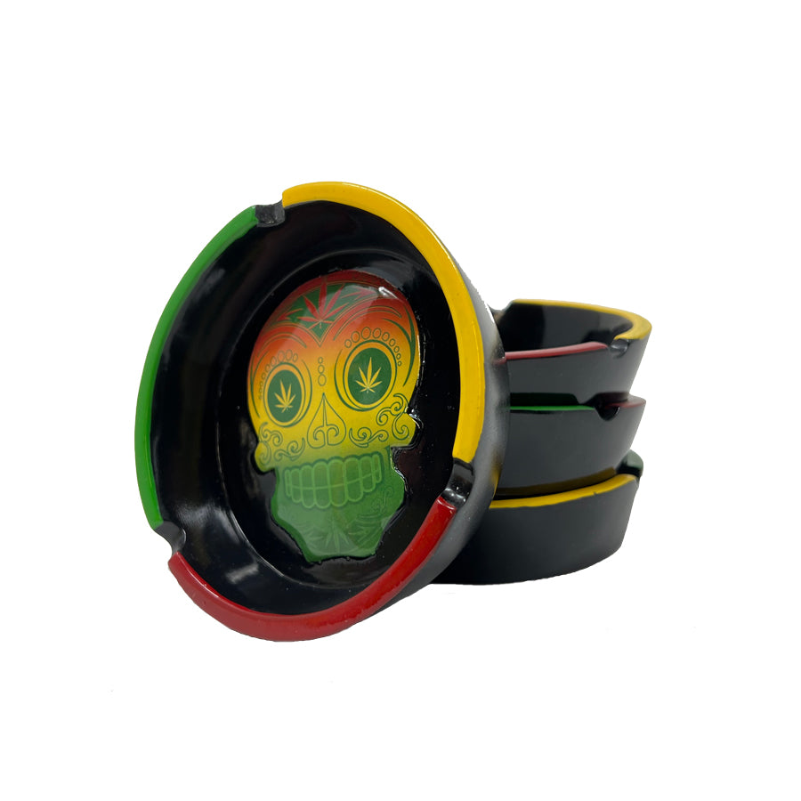 Rasta Skull Ashtray