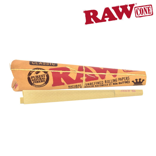 RAW Classic King Size Pre-Rolled Cone 3PK