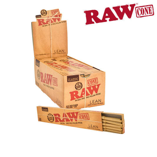 RAW Classic Lean Pre-Rolled Cone 20PK