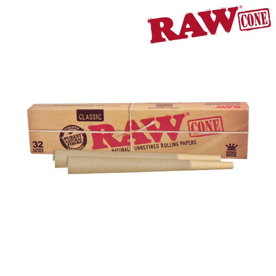 RAW Classic King Size Pre-Rolled Cones 32PK